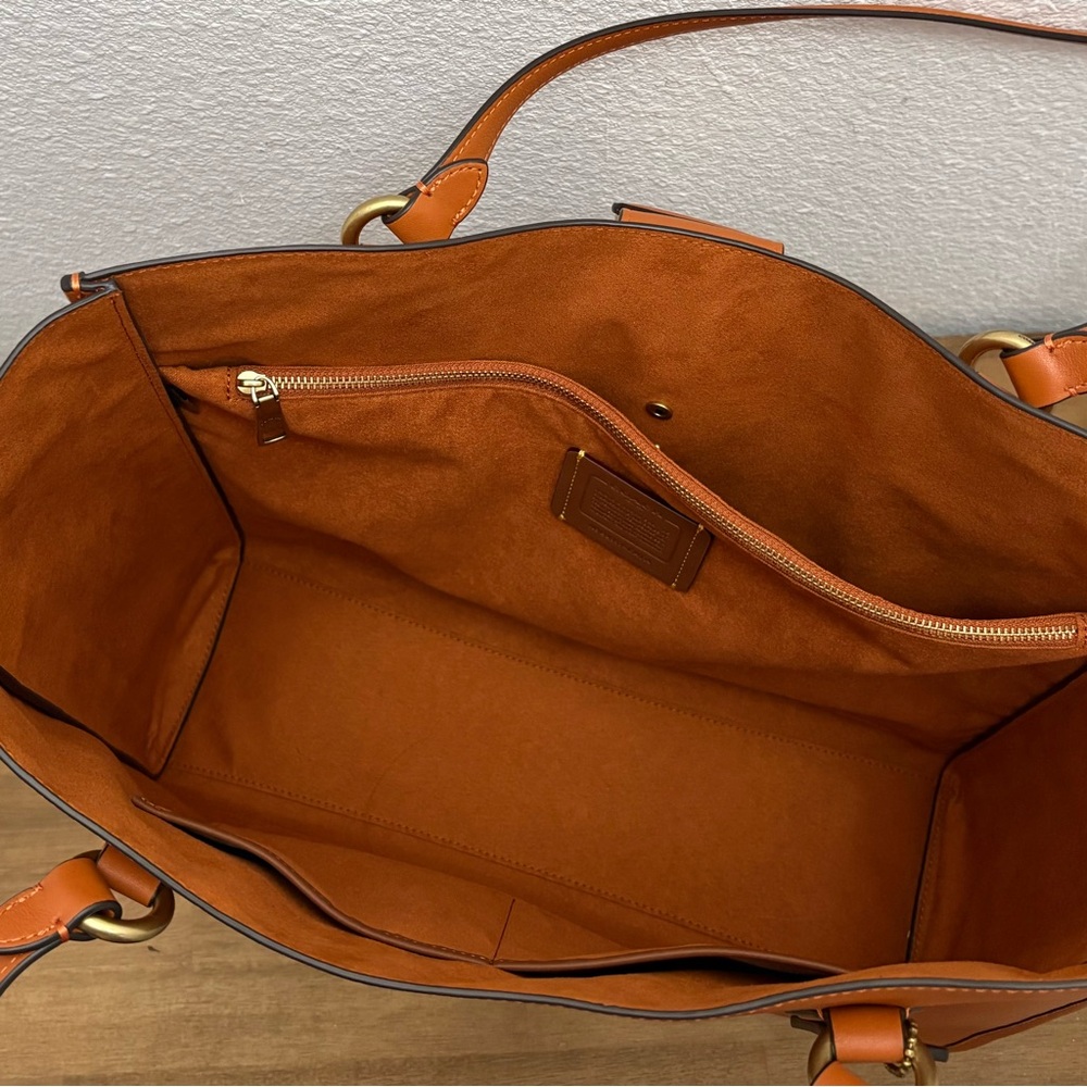 Coach Theo Tote Shoulder Bag in Canyon Calf Leather CA114 - Picture 5 of 16